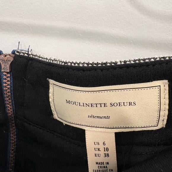 Anthropologie Moulinette Soeurs Erine Sequin Fringe Tweed Skirt Size 6 - Picture 4 of 15